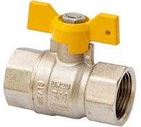 Шаровой газовый полнопроходной кран MVI 3/4" вн-вн, бабочка BV.813.05-08