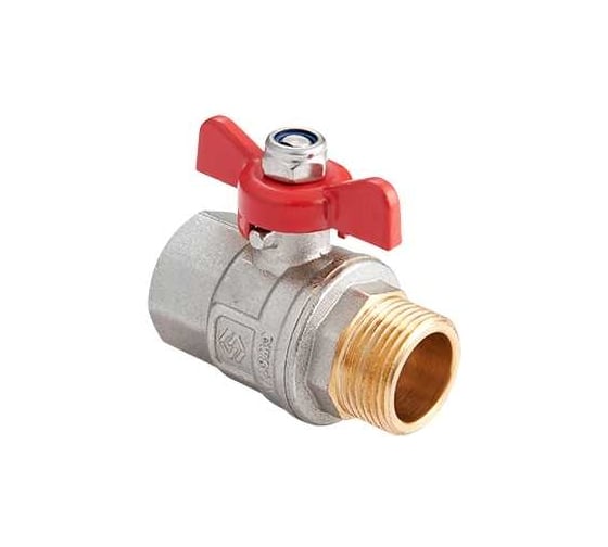 Шаровой полнопроходной кран MVI 1/2" вн-нар, бабочка BV.514.04-10 1