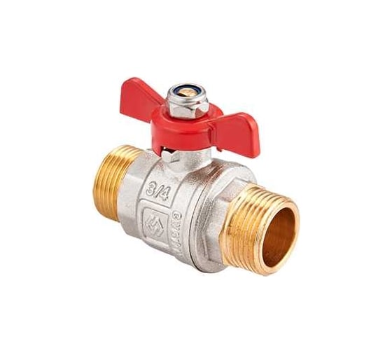 Шаровой полнопроходной кран MVI 3/4" нар-нар, бабочка BV.515.05-08 1