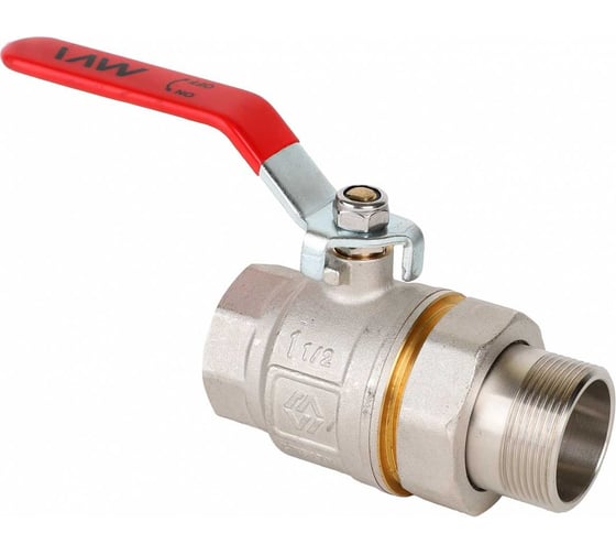 Шаровой кран с полусгоном MVI американка, 1 1/2" вн-нар, ручка BV.520.08-4 1