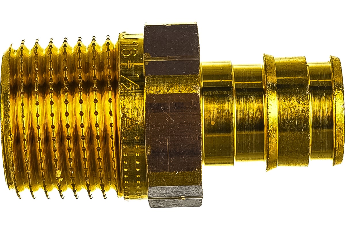 Штуцер с наружной резьбой UPONOR Q&E 16-R1/2"НР '100Ф UP 1023003 ...