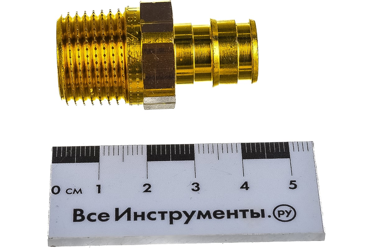 Штуцер с наружной резьбой UPONOR Q&E 16-R1/2"НР '100Ф UP 1023003 ...