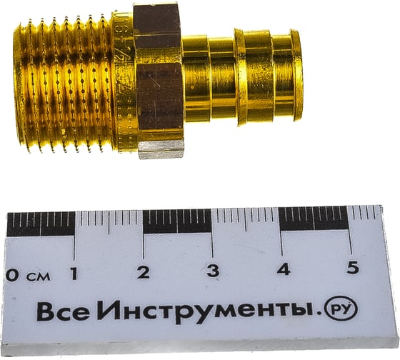 Штуцер с наружной резьбой UPONOR Q&E 16-R1/2"НР '100Ф UP 1023003
