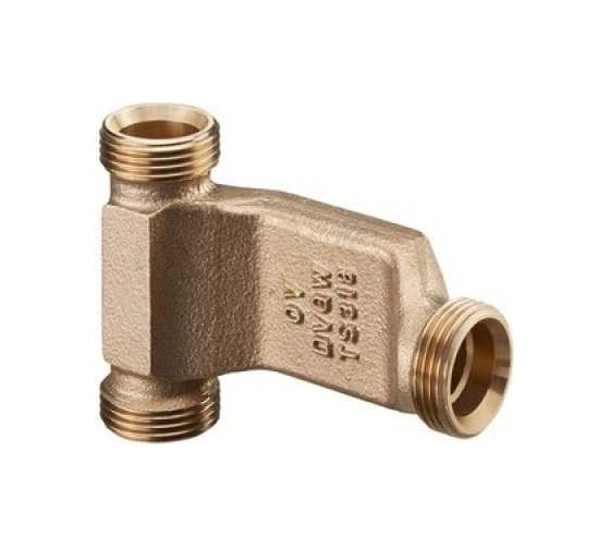 Тройник с обводным участком Oventrop Н ЕК, 3/4, 3/4, 3/4, бронза RX 1504754