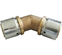 Прессовый угольник Oventrop 45 гр, 40, 40, латунь 1512951