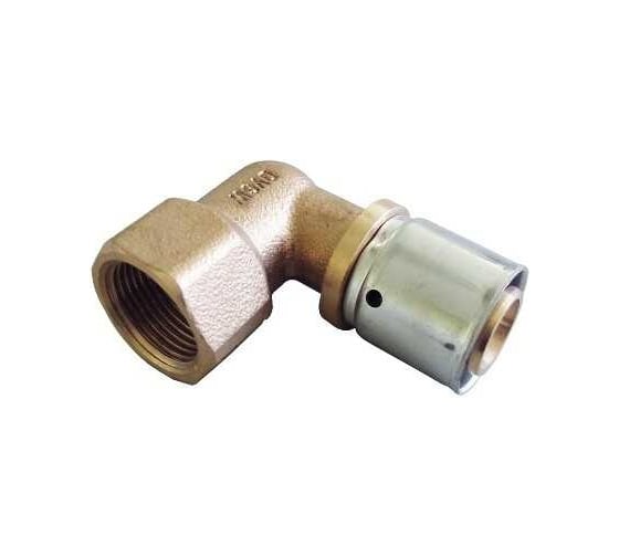 Прессовый угольник-переход Oventrop В, 20x2.5x1/2, бронза RX 1512445