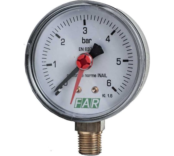 Автоматический редуктор с манометром FAR 1/2", 0-6 бар FA 2110 12