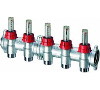 Запорные коллекторы с расходомерами FAR 1", 2 отвода 3/4" EUROKONUS FK 3980 13402
