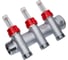 Запорный коллектор с расходомероми FAR 1" 3 отвода 3/4" EUROKONUS FK 3980 13403 1