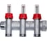 Запорный коллектор с расходомероми FAR 1" 3 отвода 3/4" EUROKONUS FK 3980 13403 3