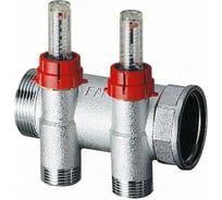 Запорный коллектор с расходомероми FAR 1" 2 отвода М24х19 FK 3970 C102