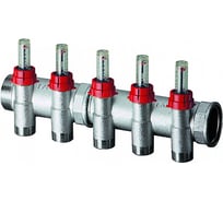 Запорный коллектор с расходомерами FAR 1", 4 отвода М24х19 FK 3970 C104