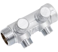 Запорный коллектор с 2 отводами FAR 1" 1/2" НР, плоск.присоед. FK 3860 112TP