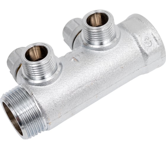 Запорный коллектор с 2 отводами FAR 1" 1/2" НР, плоск.присоед. FK 3860 112TP