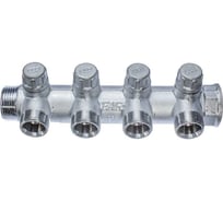 Запорный коллектор с 4 отводами FAR 1" 3/4" НР FK 3873 134