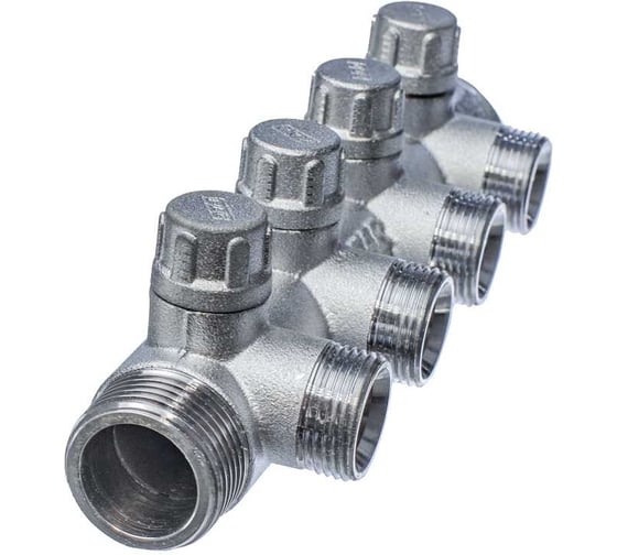 Запорный коллектор с 4 отводами FAR 1" 3/4" НР FK 3873 134