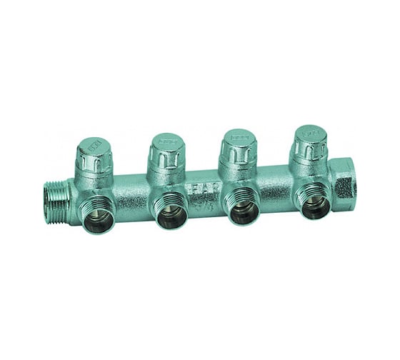Запорный коллектор с 4 отводами FAR 1" 3/4" НР FK 3873 134