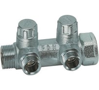 Запорный коллектор с 2 отводами FAR 1" НР-ВР М24х19 FK 3875 C1