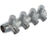 Запорный коллектор с 4 отводами FAR 1" ВР-НР М24х19 FK 3906 C1 2