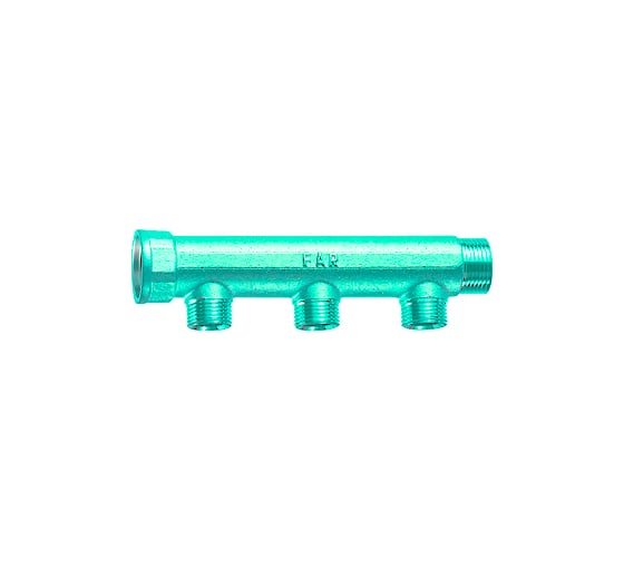 Коллектор с 3 отводами FAR 1 1/4" 3/4" НР FK 3675 11434