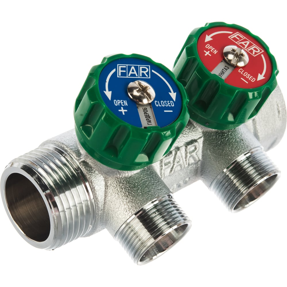 Регулируемый коллектор с 2 отводами FAR1\" М24х19 FK 3825 C1 - выгодная ...