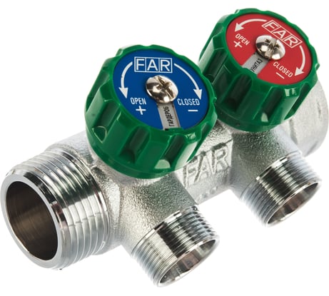 Регулируемый коллектор с 2 отводами FAR1" М24х19 FK 3825 C1