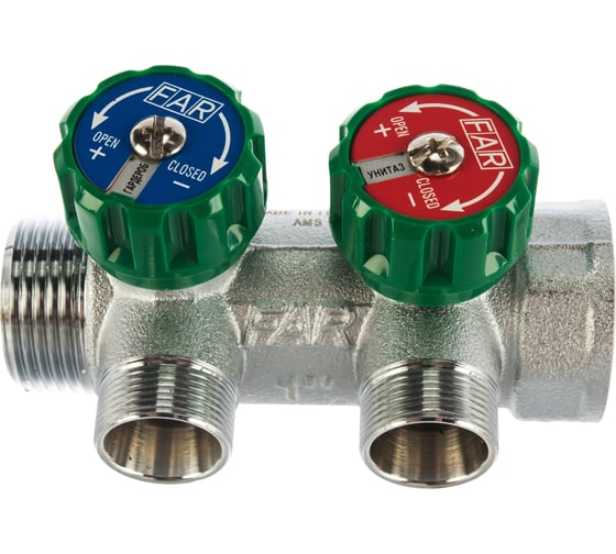 Регулируемый коллектор с 2 отводами FAR1" М24х19 FK 3825 C1