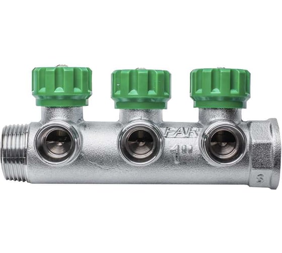 Регулируемый коллектор с 3 отводами FAR 1" М24х19 FK 3850 C1