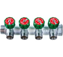Регулируемый коллектор с 4 отводами FAR 1" М24х19 FK 3856 C1