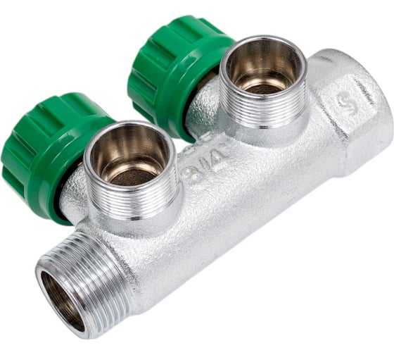 Регулируемый коллектор с 2 отводами FAR 3/4" М24х19 FK 3825 C34