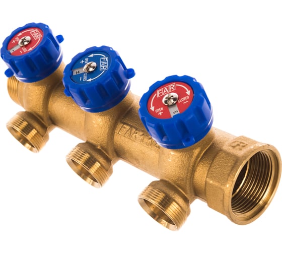 Регулирующий коллектор c 3-мя отводами FAR 1 1/4" М33х1.5 FK 3827 C11403