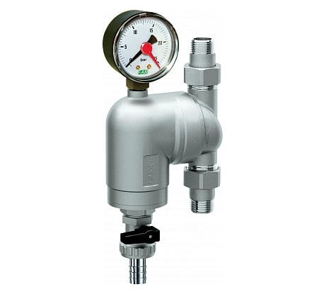 Фильтр FAR 100 мкм, с манометром, Max: 95 C, 25 бар. 1/2" НР FA 39A4 12100