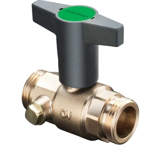 Шаровой кран Oventrop Optibal TW Ду 32, PN 10, G 1 1/2x1 1/2, бронза 4208910