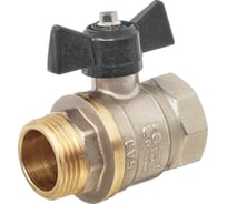 Шаровой кран БАЗ 11Б27п1 DN15 PN40 вр/нр бабочка никель, серия Standart БАЗ.А31.1.15.НГ.40.Н