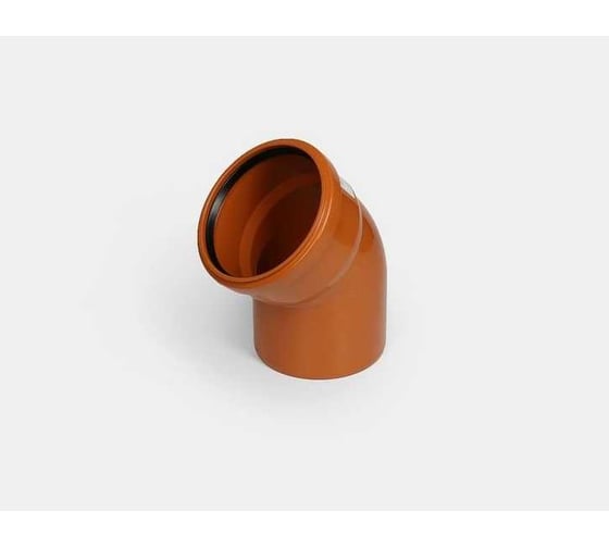 Отвод канализации КОНТУР PP D110x15 ОРАНЖ 78400110110