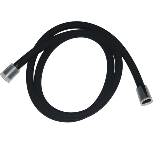 Шланг для душа IDDIS черный матовый, силиконовый, 2.0м, optima home OPH20BLi19