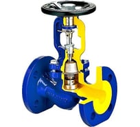 Чугунный запорный клапан Zetkama ду50 ру16 фл сильф RG008VC265TKG5