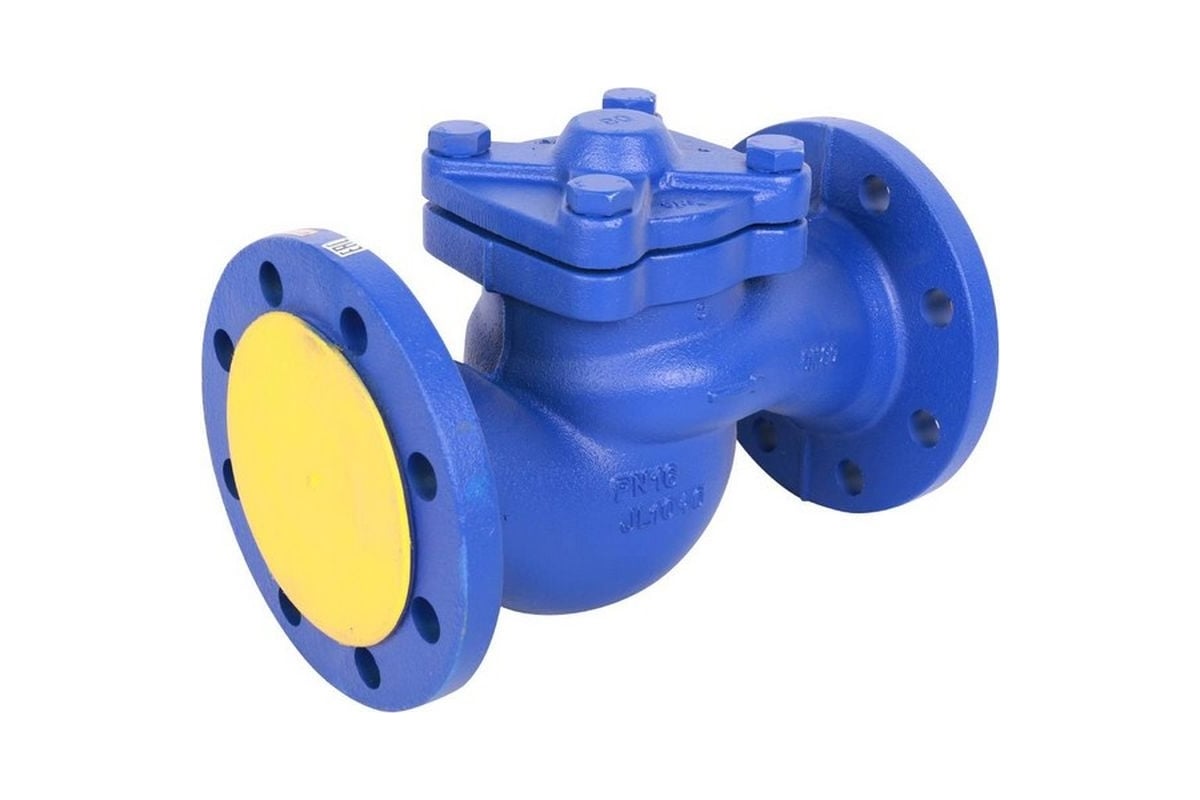 Обратный клапан Zetkama подъемный, чугун, ду80 ру16 фл tmax=300 ...