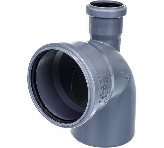 Отвод с выходом PRO AQUA COMFORT PP прямой 110x50/87.5 10010587Ub