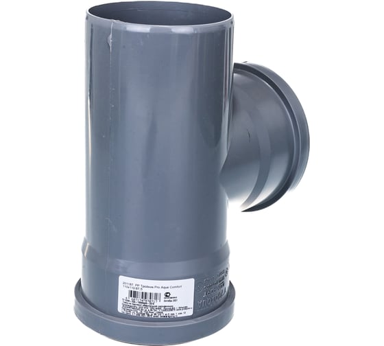 Тройник PRO AQUA COMFORT PP 110x110/87.5 201187