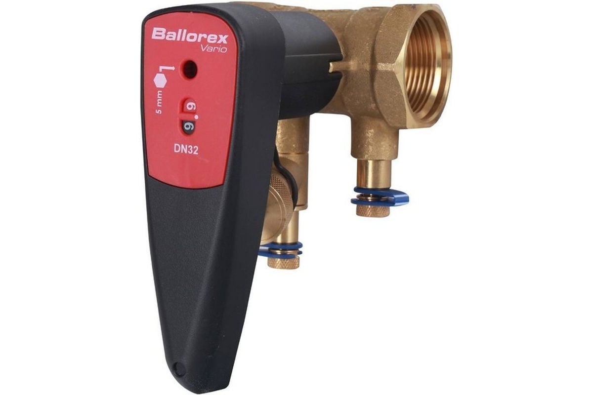 Балансировочный ручной клапан БРОЕН с дренажем v стандартной пропускной ...