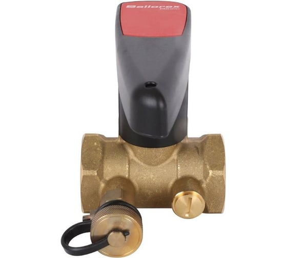 Запорный ручной клапан БРОЕН basic с дренажем резьбовой dn 32 pn 25 kvs=15,5 м3/ч RG008SH50QB50J 1