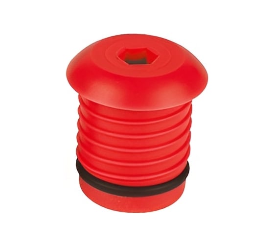 Тестовая заглушка Henco для труб Ø26 мм, красная (20 шт) TESTPLUG26-RO 1