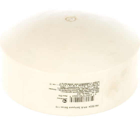 Заглушка PRO AQUA PP-R Белая d-110 мм PA15024b 1