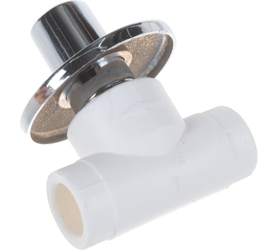Вентиль с хромированной рукояткой PRO AQUA PP-R d-20 мм PA43008b