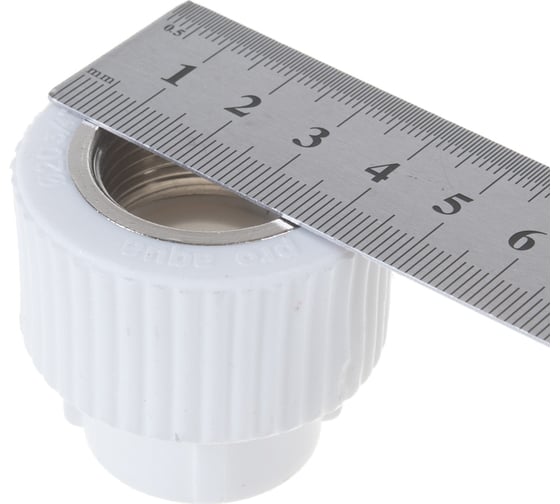 Комбинированная муфта PRO AQUA PP-R ВР белая d-20 мм 3/4" PA22010Pb