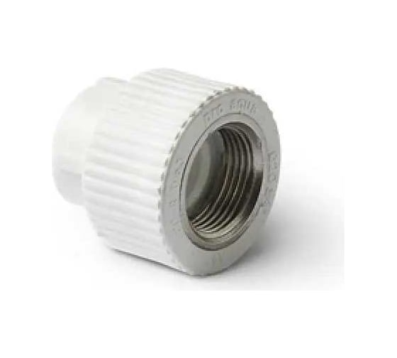 Комбинированная муфта PRO AQUA PP-R ВР Белая 20-1/2 PA22008Pb