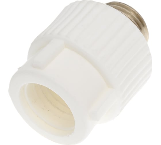 Комбинированная муфта PRO AQUA PP-R НР белая d-20 мм 1/2" PA23008Pb