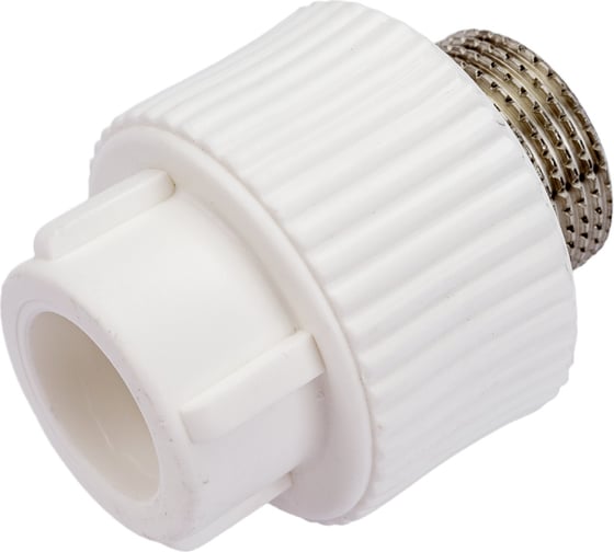Комбинированная муфта PRO AQUA PP-R НР белая d-20 мм 3/4" PA23010Pb