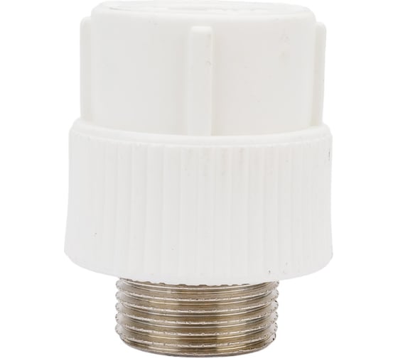 Комбинированная муфта PRO AQUA PP-R НР белая d-25 мм 3/4" PA23014Pb